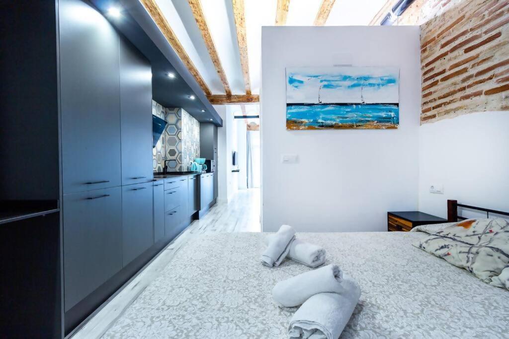 Chic Estudio Privado Al Lado De La Playa Valencia Kültér fotó
